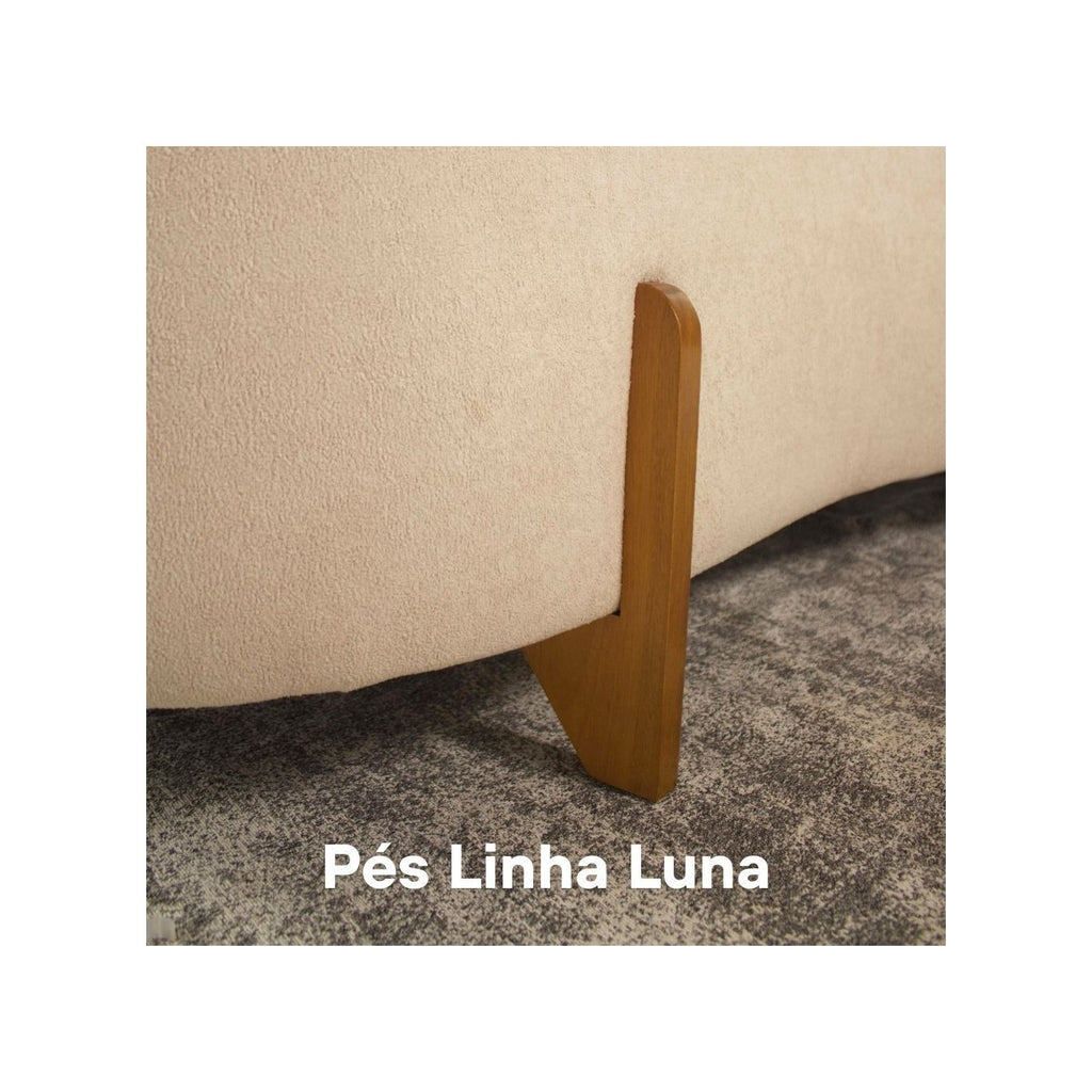 Poltrona Decorativa Orgânica Curva Bouclé | Sala, Quarto e Recepção