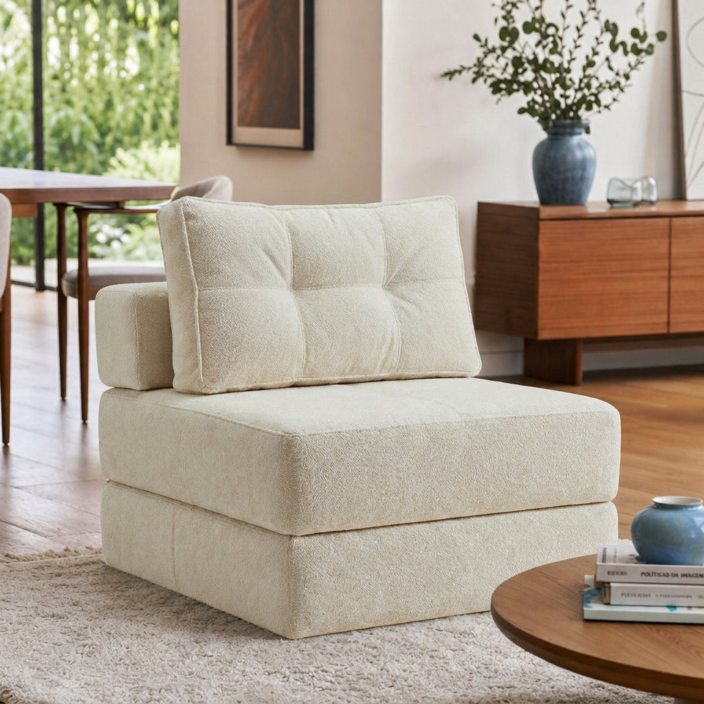 Poltrona Na Caixa Cama Luxo Decorativa Monzac Boucle