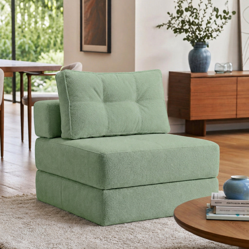Poltrona Na Caixa Cama Luxo Decorativa Monzac Boucle