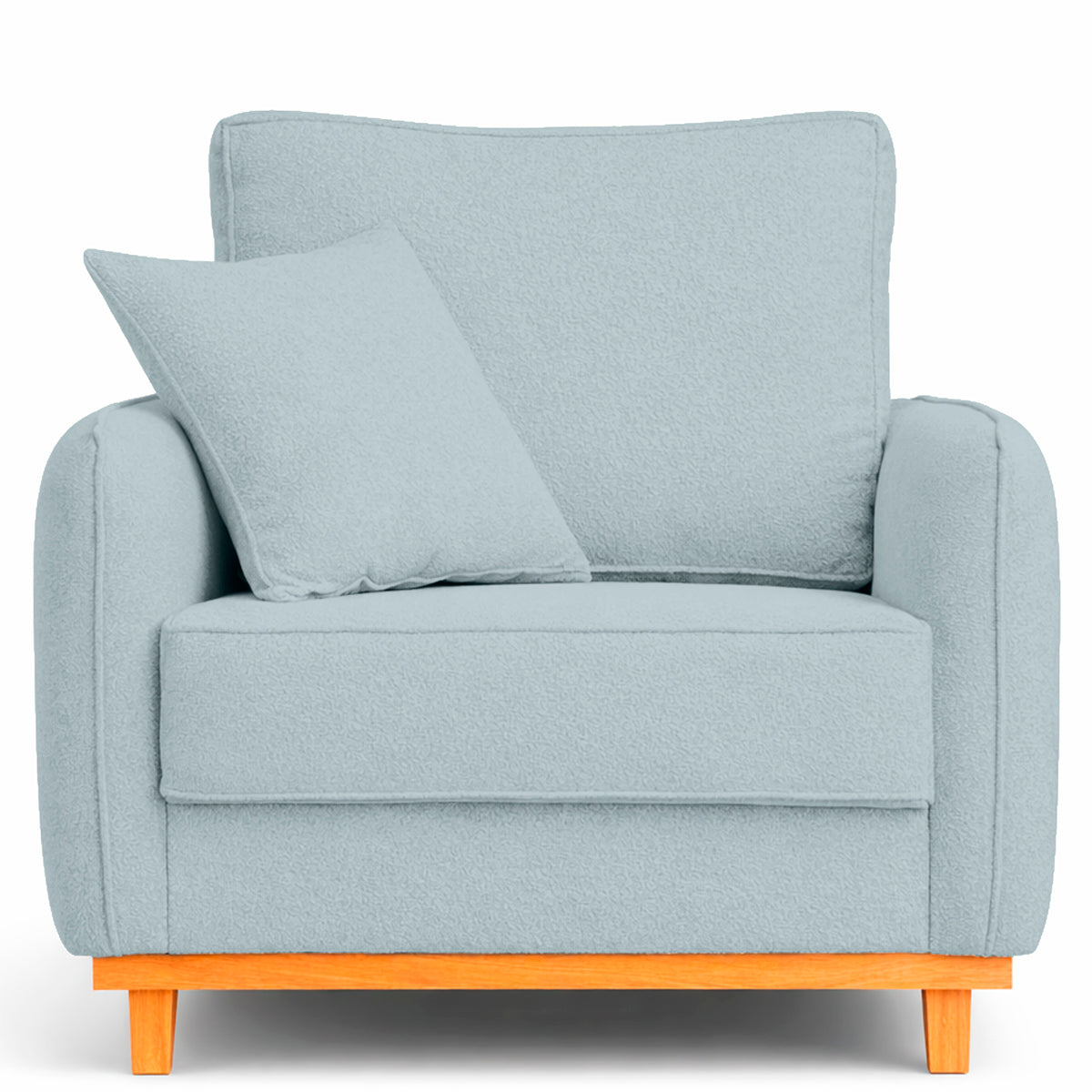 Poltrona Sena em Bouclé, Design Compacto
