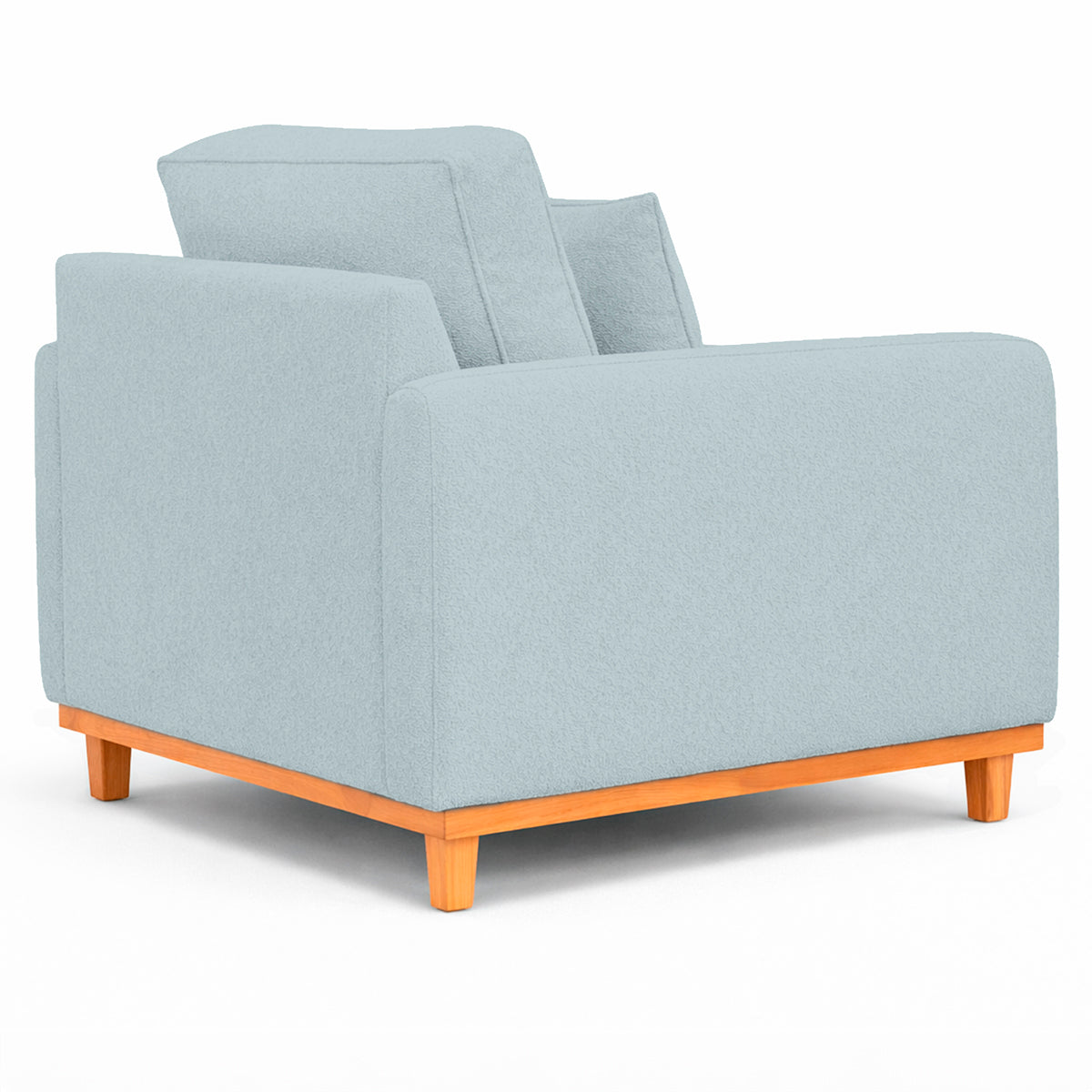 Poltrona Sena em Bouclé, Design Compacto