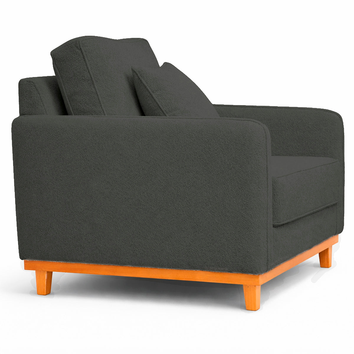 Poltrona Sena em Bouclé, Design Compacto