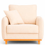 Poltrona Sena em Bouclé, Design Compacto