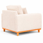 Poltrona Sena em Bouclé, Design Compacto