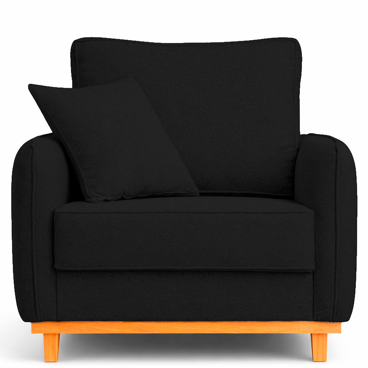 Poltrona Sena em Bouclé, Design Compacto