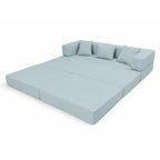 Sofá Cama Casal 2 Em 1 Puff Na Caixa Aura Boucle