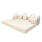 Sofá-Cama Aura Sofá na Caixa em Bouclé, 190 cm