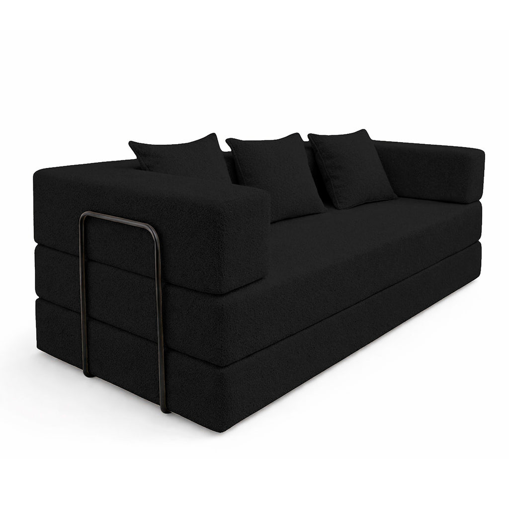 Sofá-Cama Aura Sofá na Caixa em Bouclé, 190 cm