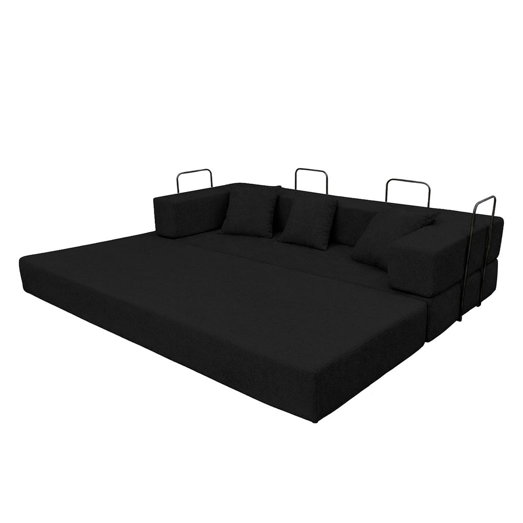 Sofá-Cama Aura Sofá na Caixa em Bouclé, 190 cm