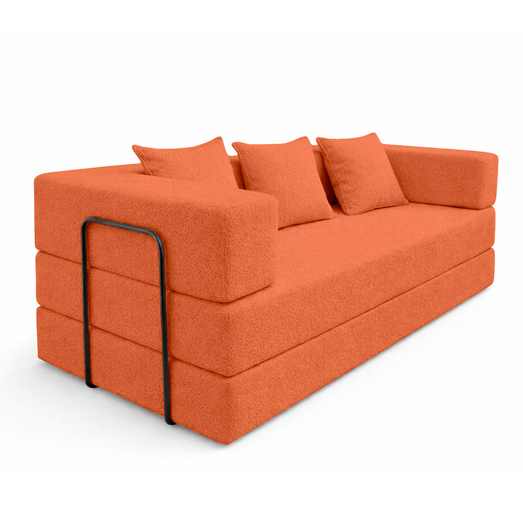 Sofá-Cama Aura Sofá na Caixa em Bouclé, 190 cm