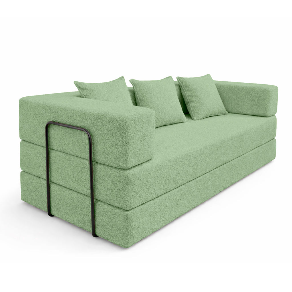 Sofá-Cama Aura Sofá na Caixa em Bouclé, 190 cm