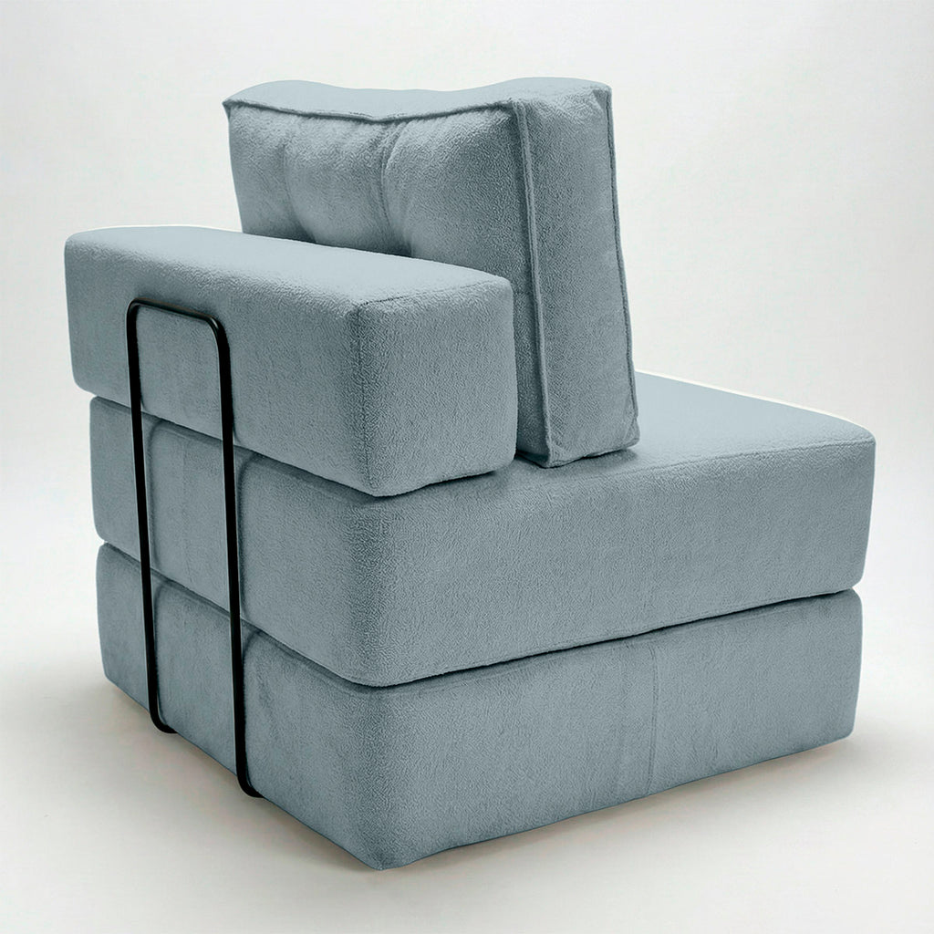 Poltrona Na Caixa Cama Luxo Decorativa Monzac Boucle