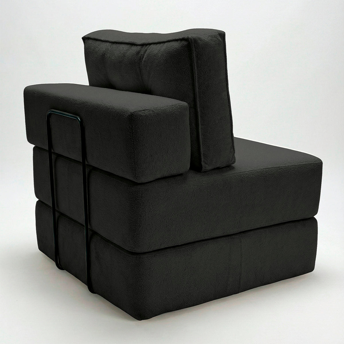 Poltrona Na Caixa Cama Luxo Decorativa Monzac Boucle
