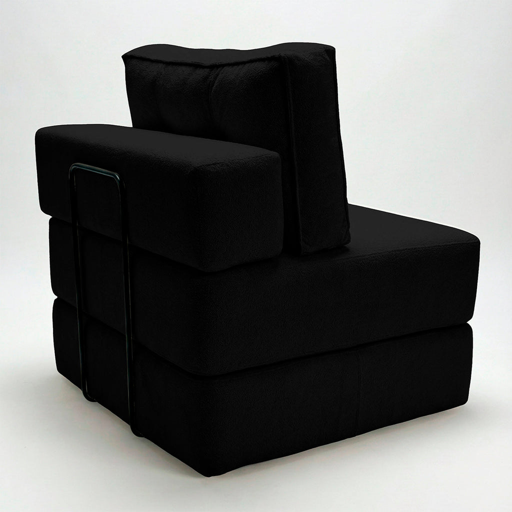 Poltrona Na Caixa Cama Luxo Decorativa Monzac Boucle