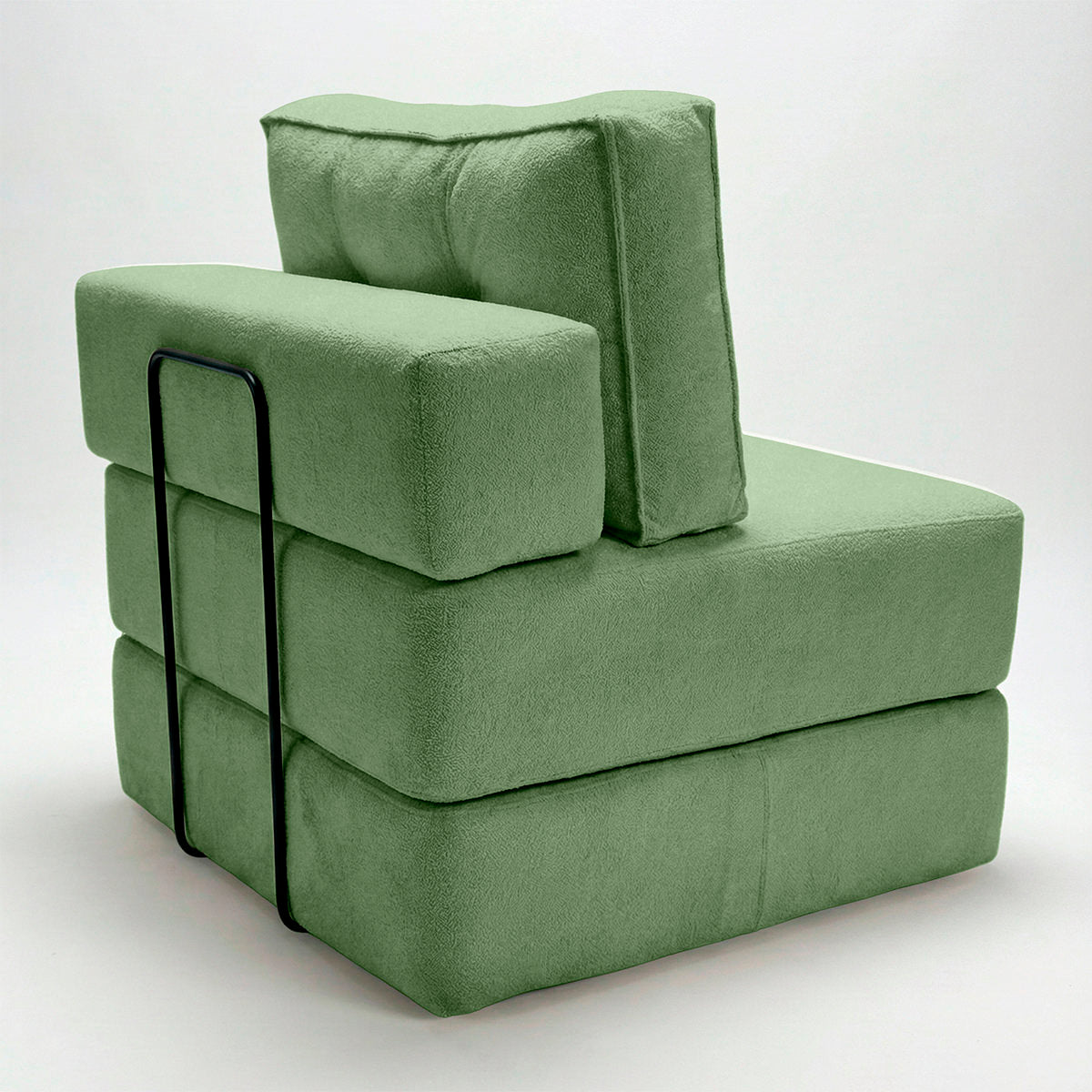 Poltrona Na Caixa Cama Luxo Decorativa Monzac Boucle