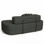 Sofá Orgânico 3 Lugares Bouclé Confortável Luxo