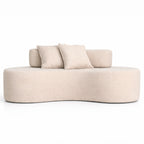 Sofá Orgânico 3 Lugares Bouclé Confortável Luxo