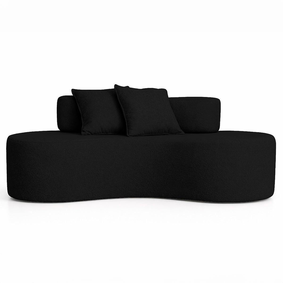 Sofá Orgânico 3 Lugares Bouclé Confortável Luxo