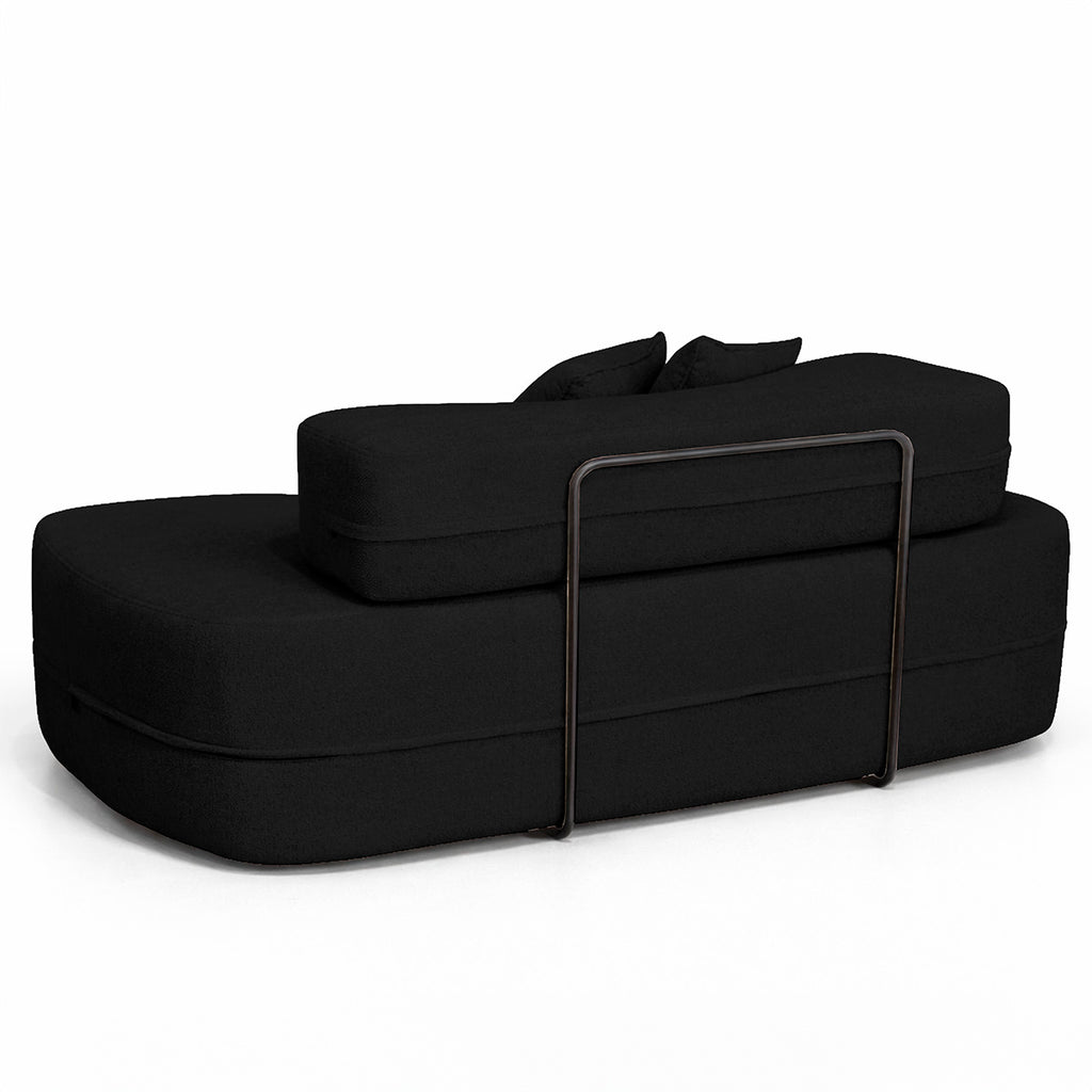 Sofá Orgânico 3 Lugares Bouclé Confortável Luxo