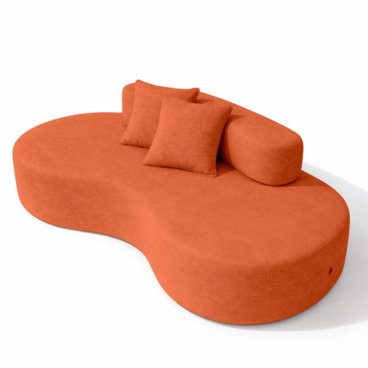 Sofá Orgânico 3 Lugares Bouclé Confortável Luxo