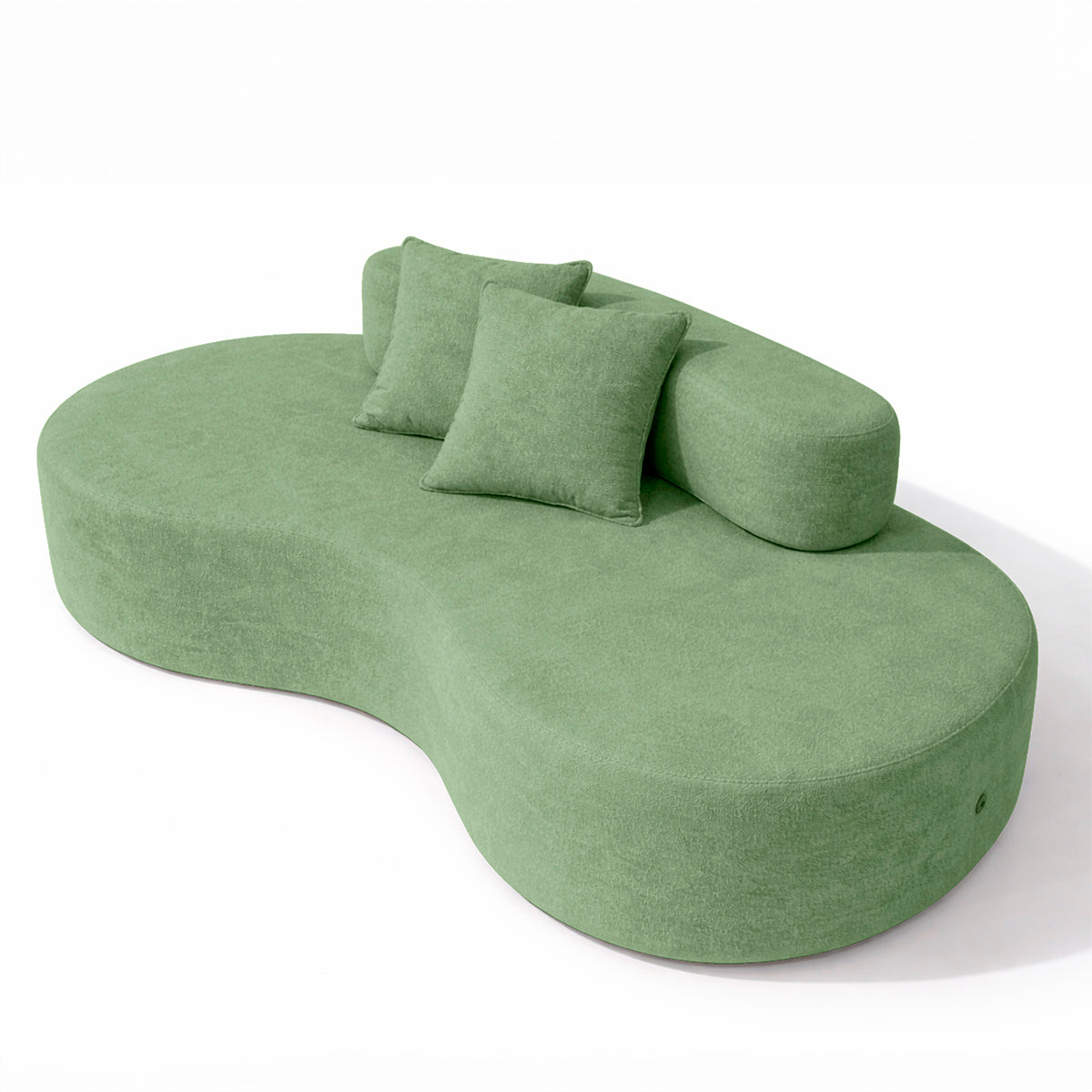 Sofá Orgânico 3 Lugares Bouclé Confortável Luxo