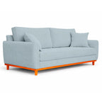 Sofá 2 Lugares Senna Bouclé Sala De Estar Moderno 140 Cm