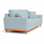 Sofá 2 Lugares Senna Bouclé Sala De Estar Moderno 140 Cm