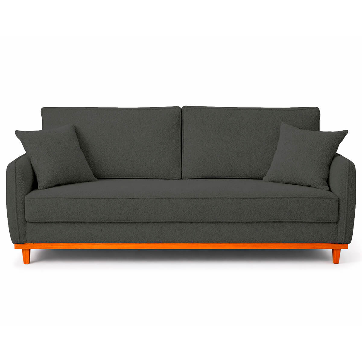 Sofá 2 Lugares Senna Bouclé Sala De Estar Moderno 140 Cm