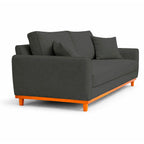 Sofá 2 Lugares Senna Bouclé Sala De Estar Moderno 140 Cm
