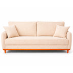Sofá 2 Lugares Senna Bouclé Sala De Estar Moderno 140 Cm