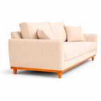 Sofá 2 Lugares Senna Bouclé Sala De Estar Moderno 140 Cm