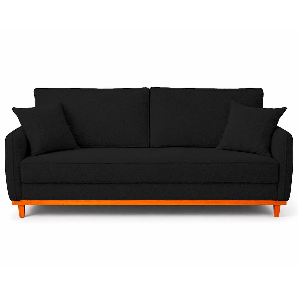 Sofá 2 Lugares Senna Bouclé Sala De Estar Moderno 140 Cm