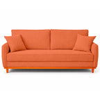 Sofá 2 Lugares Senna Bouclé Sala De Estar Moderno 140 Cm