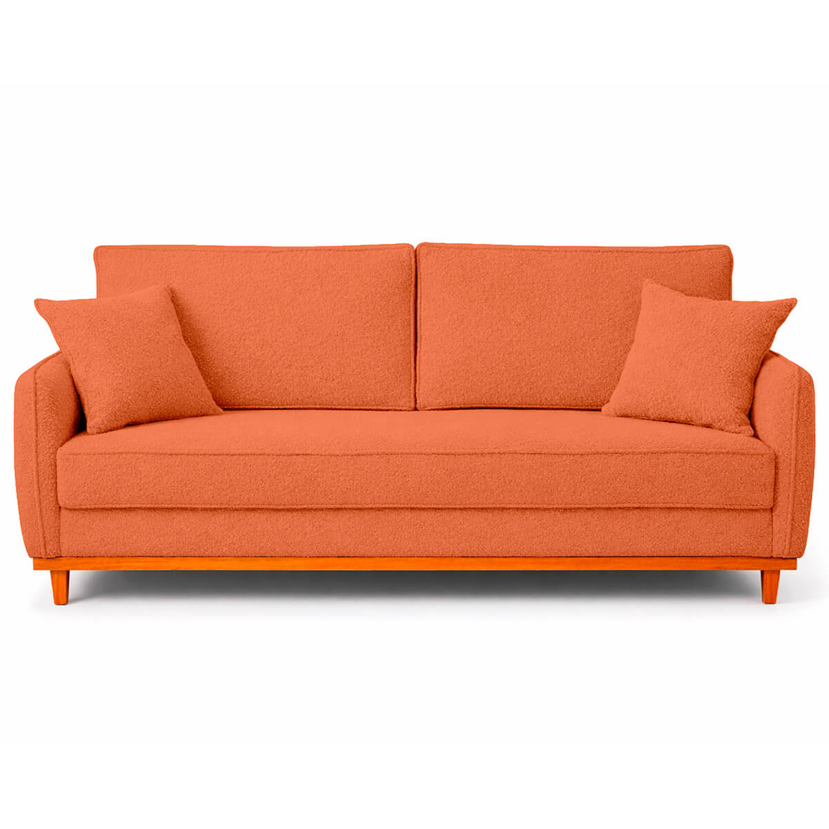 Sofá 2 Lugares Senna Bouclé Sala De Estar Moderno 140 Cm