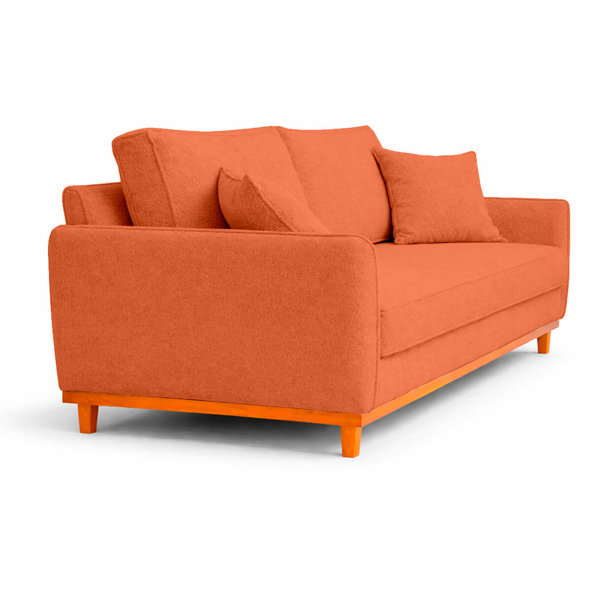 Sofá 2 Lugares Senna Bouclé Sala De Estar Moderno 140 Cm