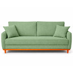 Sofá 2 Lugares Senna Bouclé Sala De Estar Moderno 140 Cm