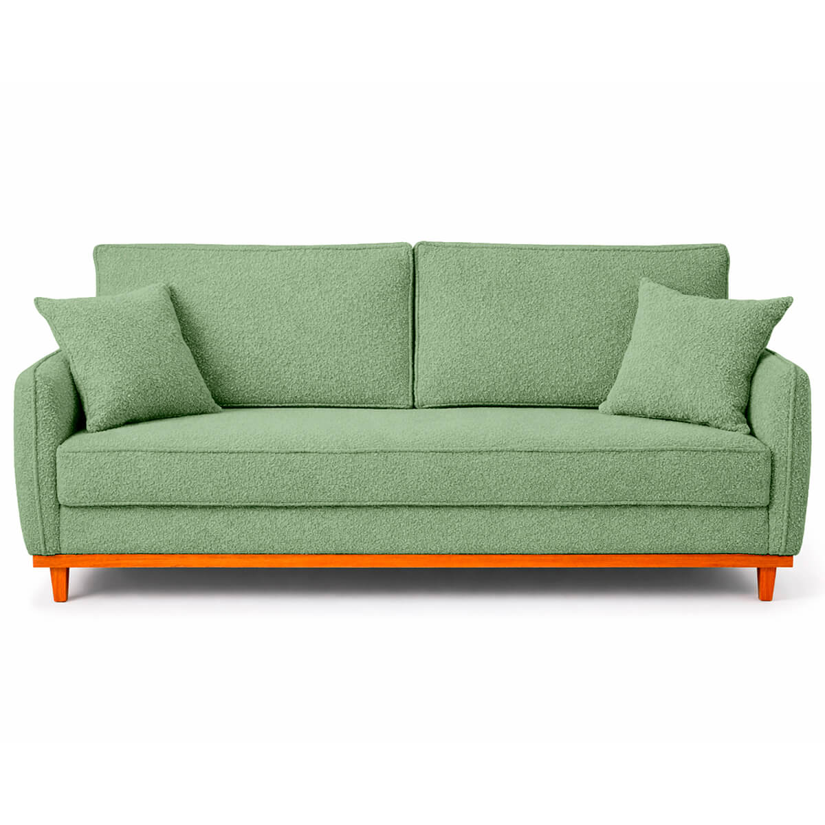 Sofá 2 Lugares Senna Bouclé Sala De Estar Moderno 140 Cm