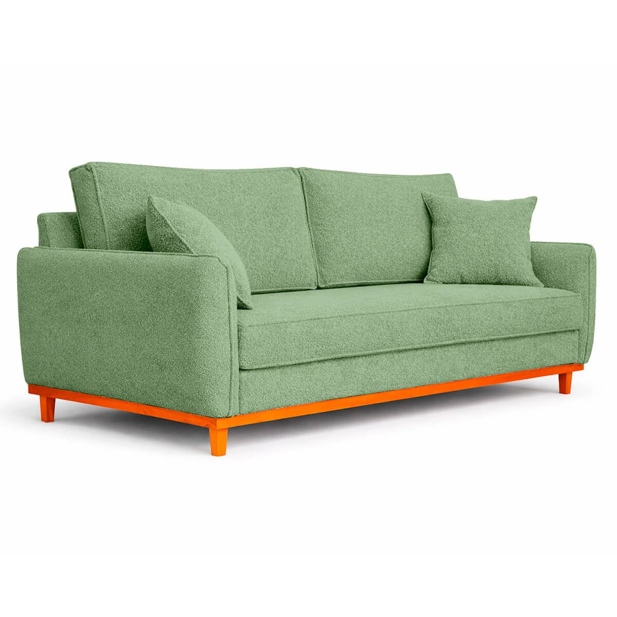 Sofá 2 Lugares Senna Bouclé Sala De Estar Moderno 140 Cm