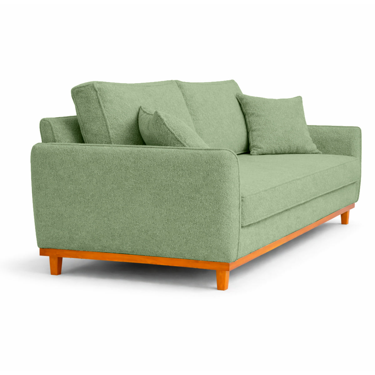 Sofá 2 Lugares Senna Bouclé Sala De Estar Moderno 140 Cm